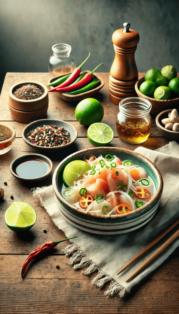 easy Peruvian Nikkei ceviche recipe