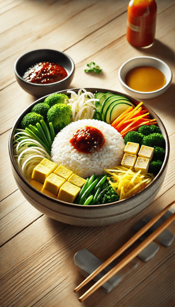 how to make Korean temple bibimbap