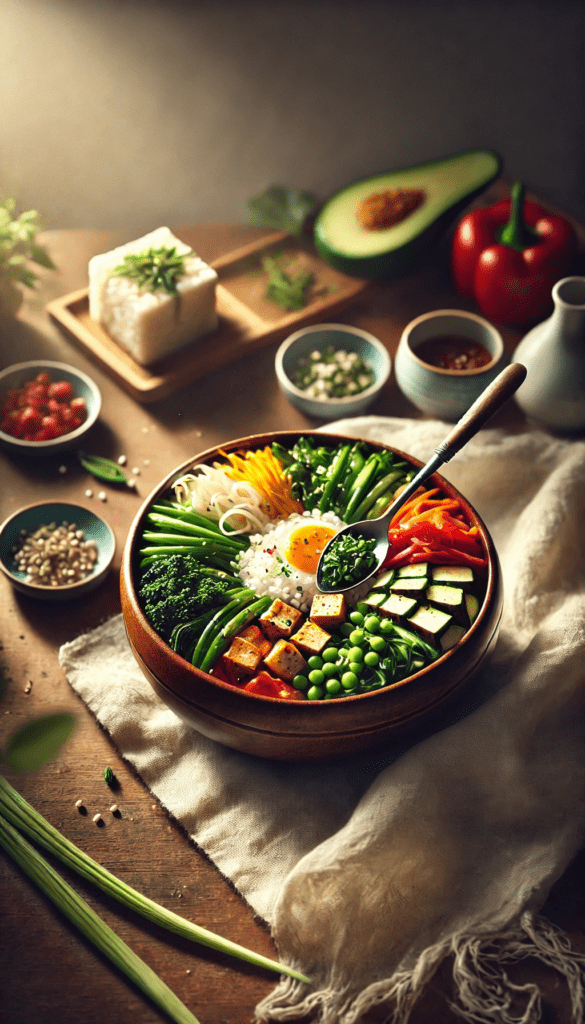 how to make Korean temple bibimbap