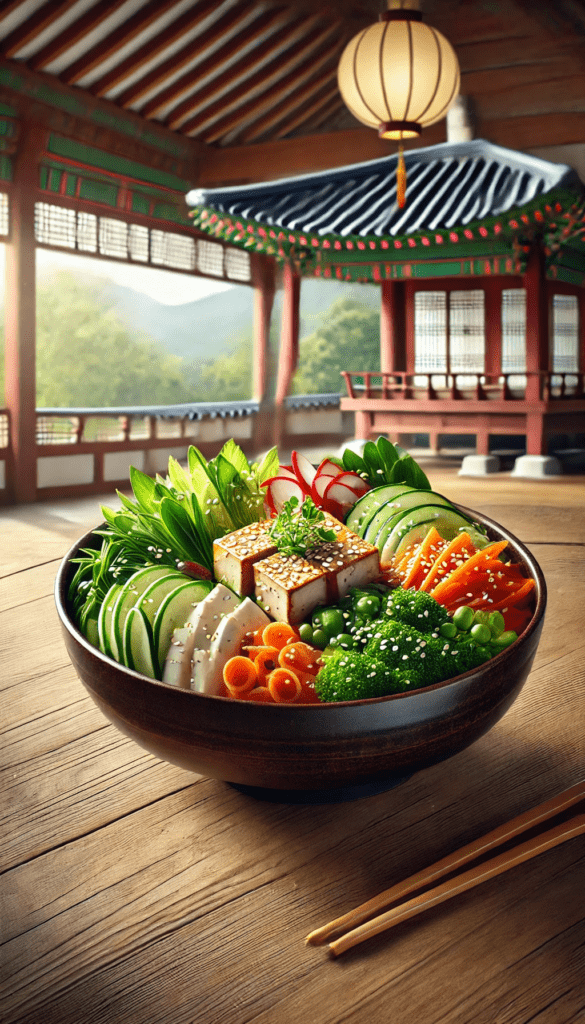 how to make Korean temple bibimbap