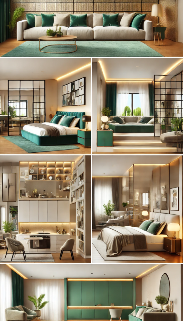 5 elegant emerald and gold color schemes