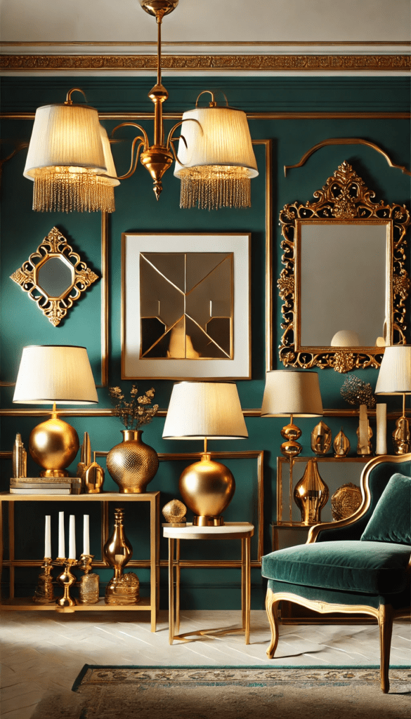 5 elegant emerald and gold color schemes