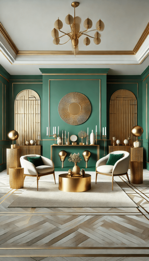 5 elegant emerald and gold color schemes