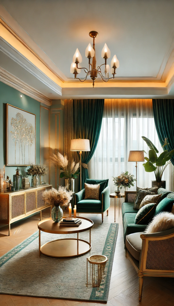 5 elegant emerald and gold color schemes