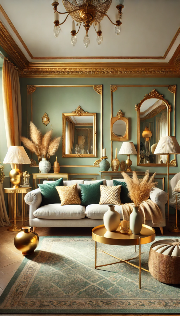 5 elegant emerald and gold color schemes