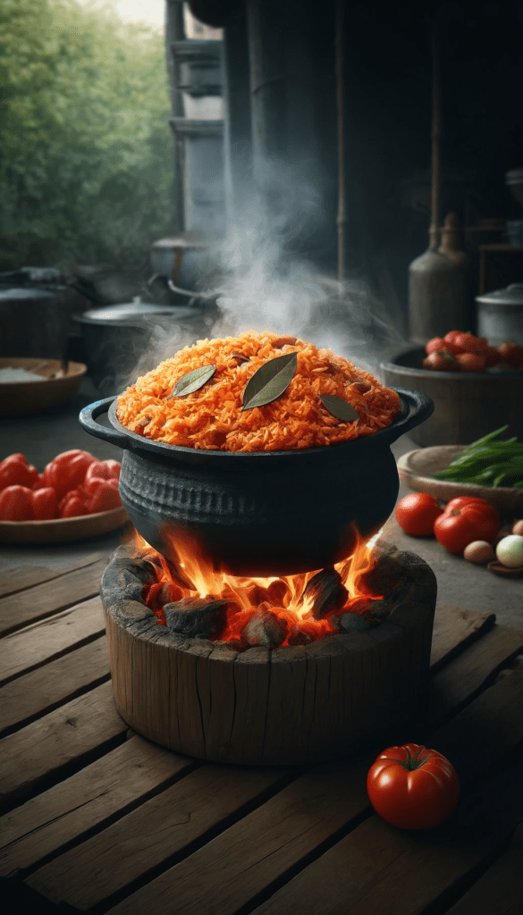 how to make smoky Nigerian party Jollof rice