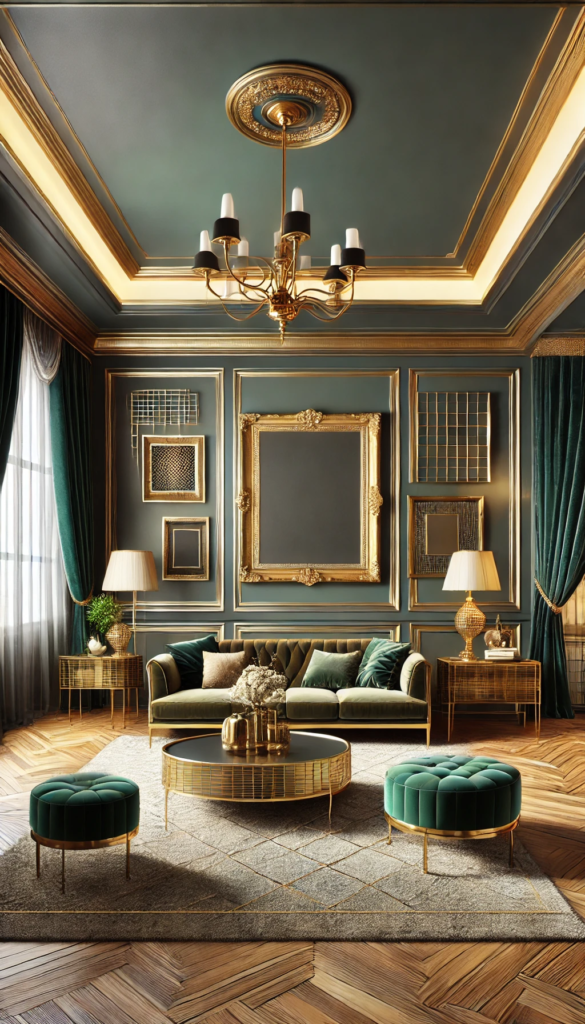 5 elegant emerald and gold color schemes