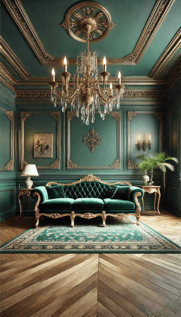 5 elegant emerald and gold color schemes