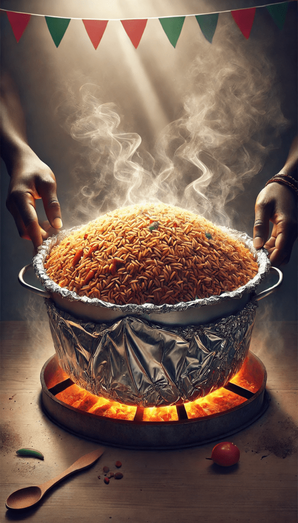 how to make smoky Nigerian party Jollof rice