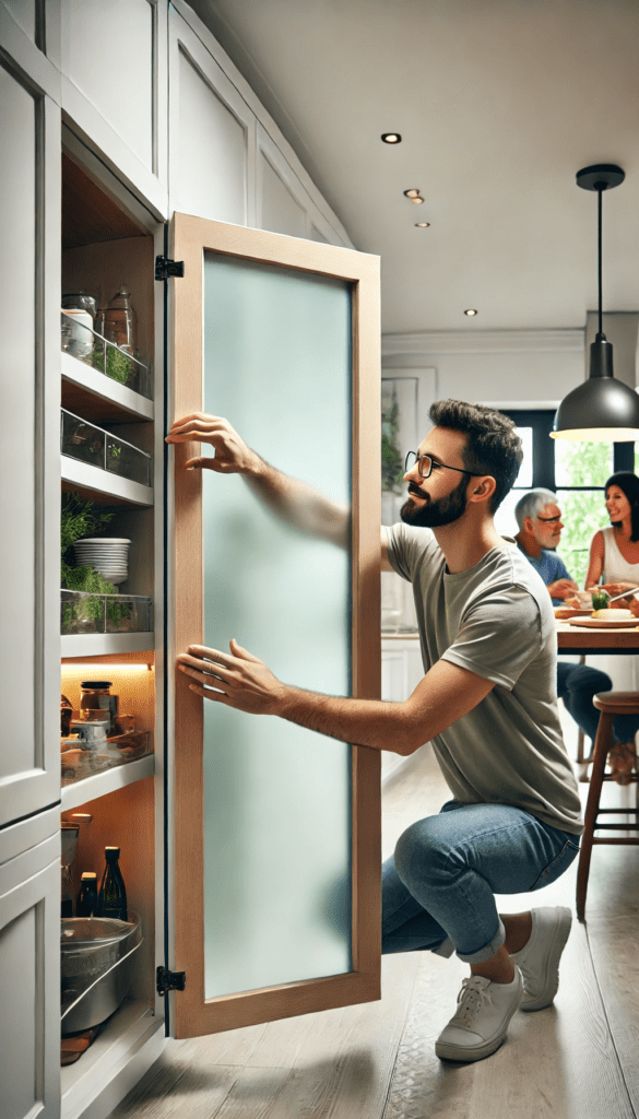 7 DIY pantry door makeover ideas