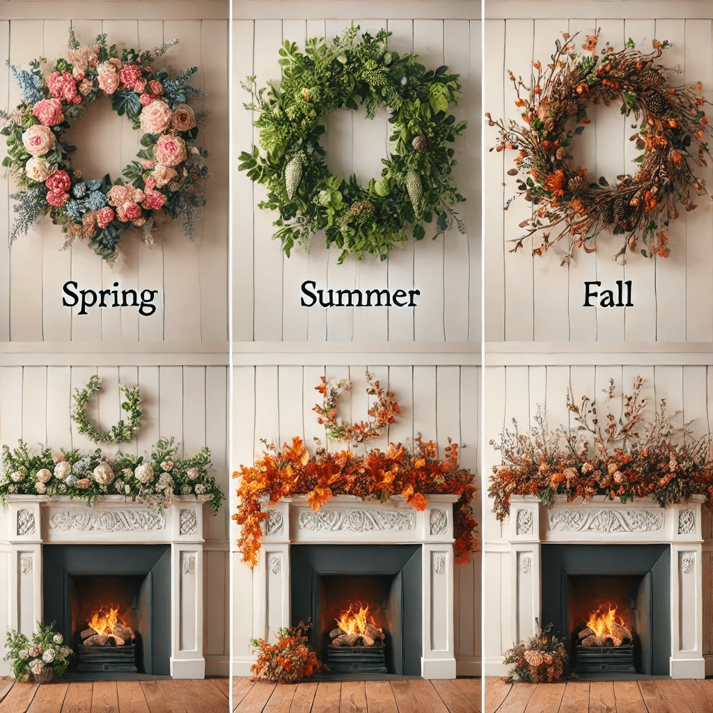 7 fireplace mantel decorating ideas for every season