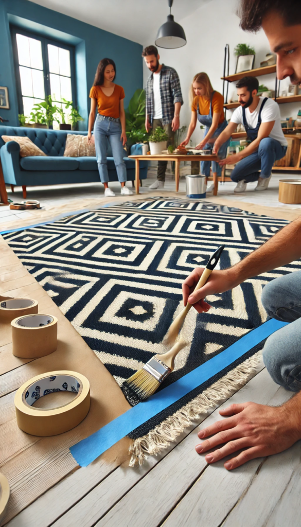 5 DIY navy blue living room accent projects