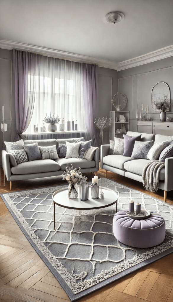 7 serene lavender and gray color combos