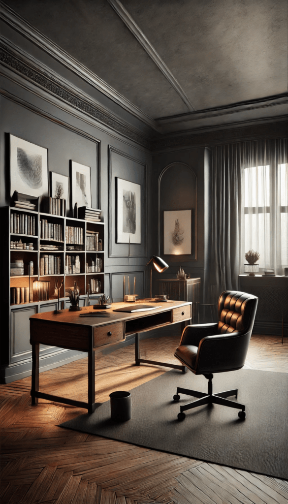 7 dark academia wall color ideas for a cozy study